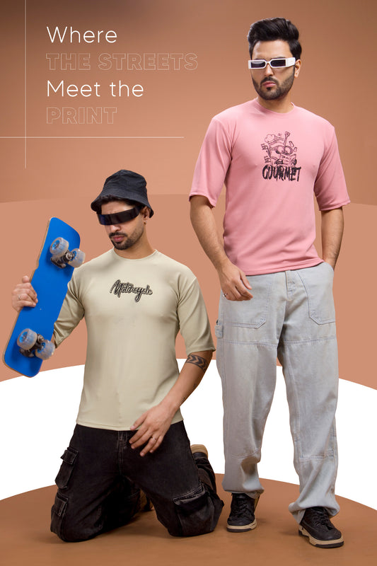 Gourmet Chef Back Print T-Shirt – Blush Pink