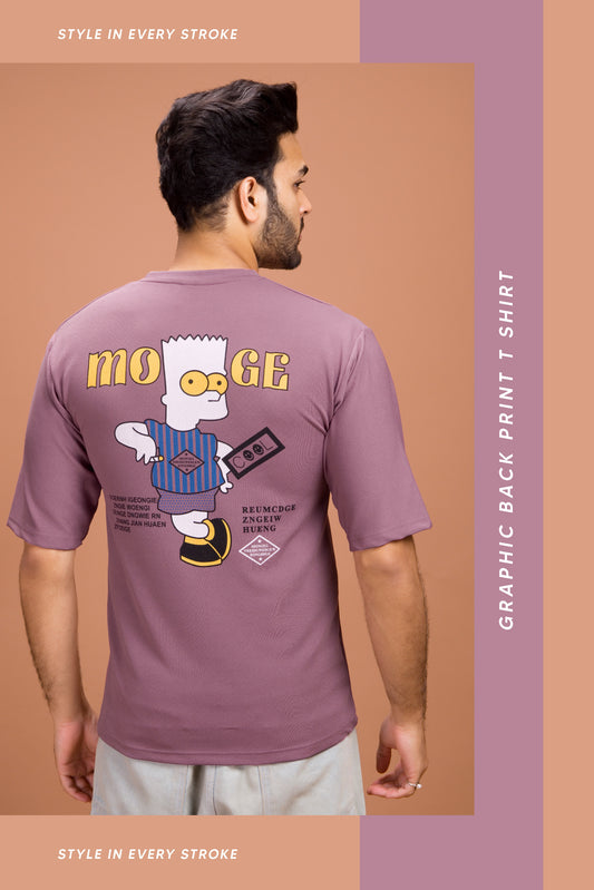 MOOGE” Cartoon Tee – Dusty Purple