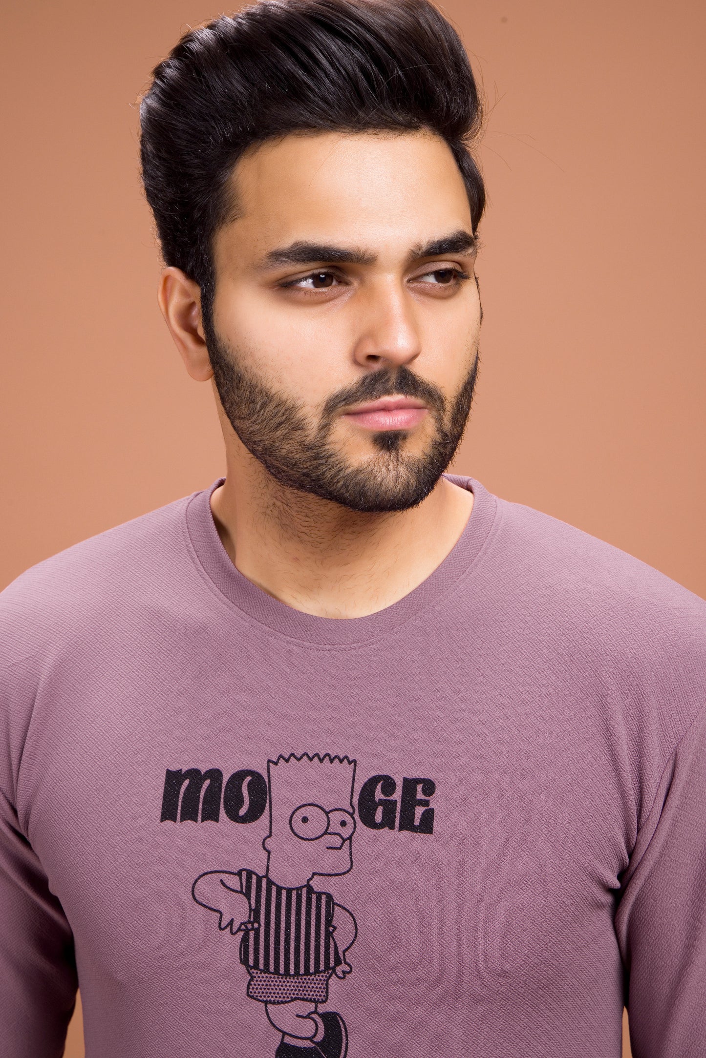 MOOGE” Cartoon Tee – Dusty Purple