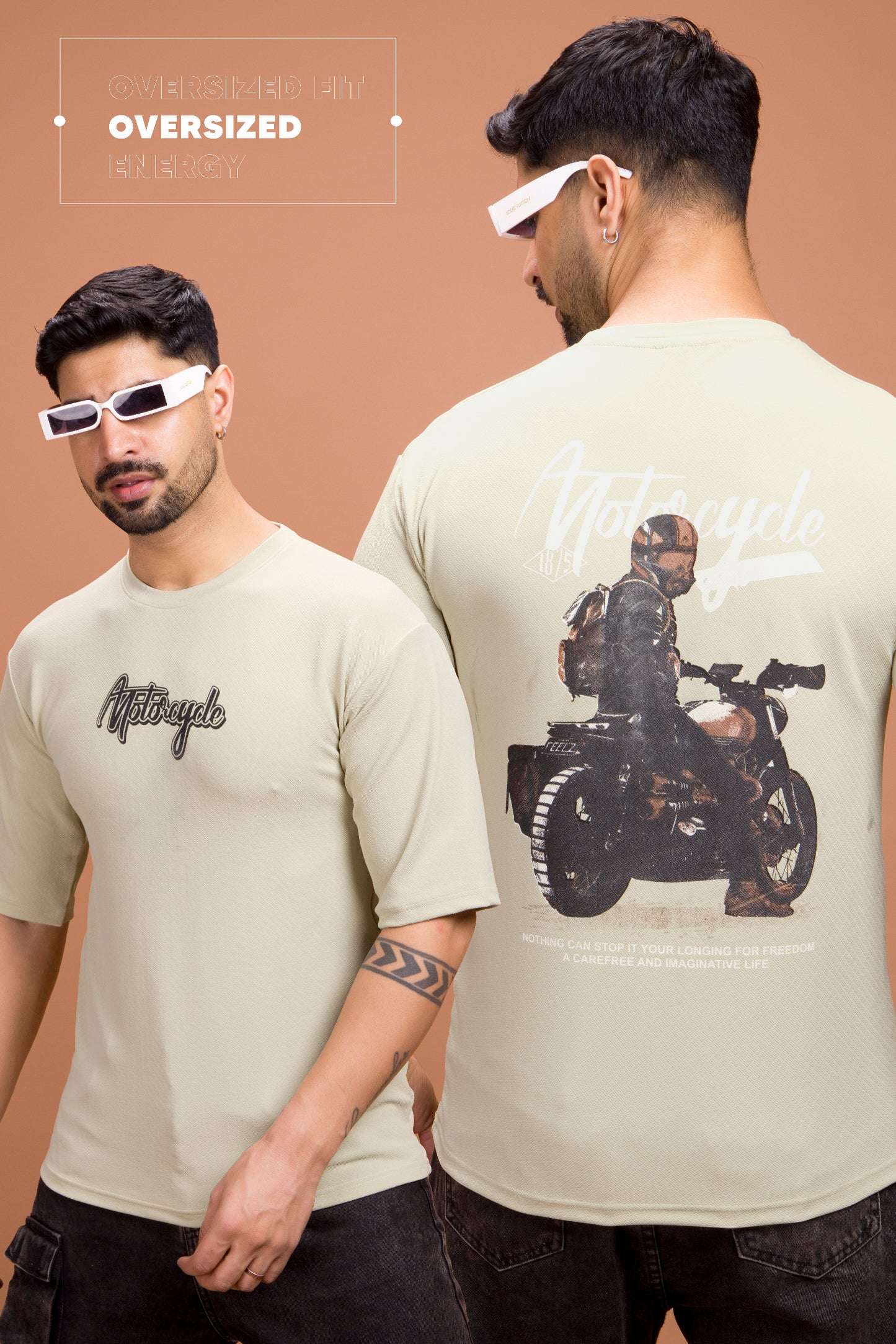 Oversized Fit – Limitless Vibes
Unleash your road spirit in this premium Motorcycle Graphic Tee. Designed for comfort, built for boldness.